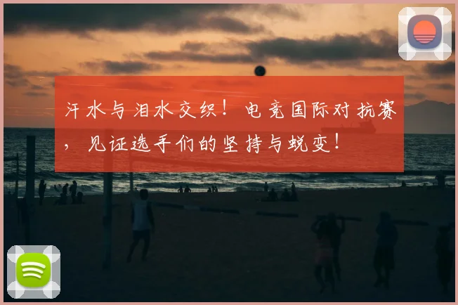 汗水与泪水交织!电竞国际对抗赛,见证选手们的坚持与蜕变!